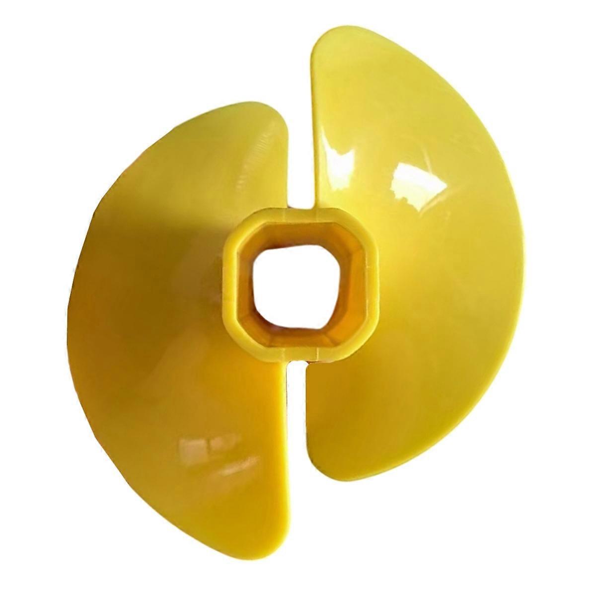 Ice Auger Bit Fan Blade Nylon Drill with Adapter Float Ice Auger Bit Fan Blades Power Tools Drill Bits 6 Inch Yellow
