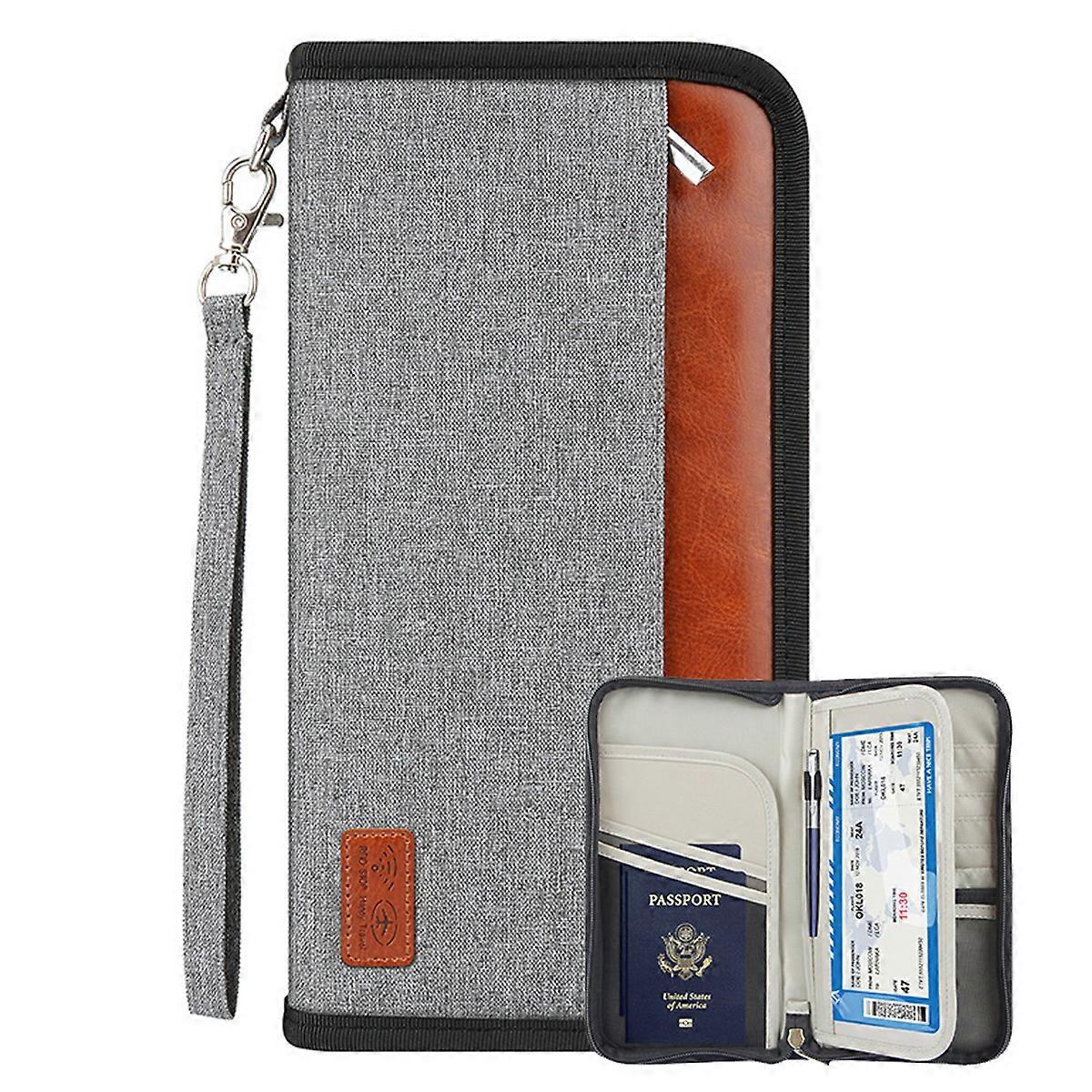 travel passport wallet, waterproof organizer, RFID blocking