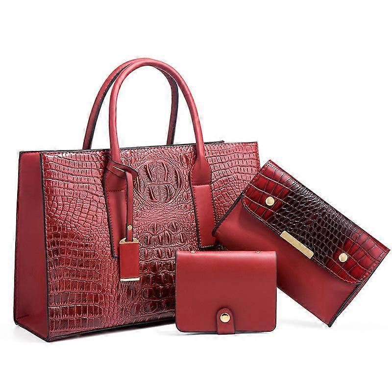 Crocodile Pattern Handheld Women's Bag Trend Fashion Shoulder Bag Large Capacity Bag
