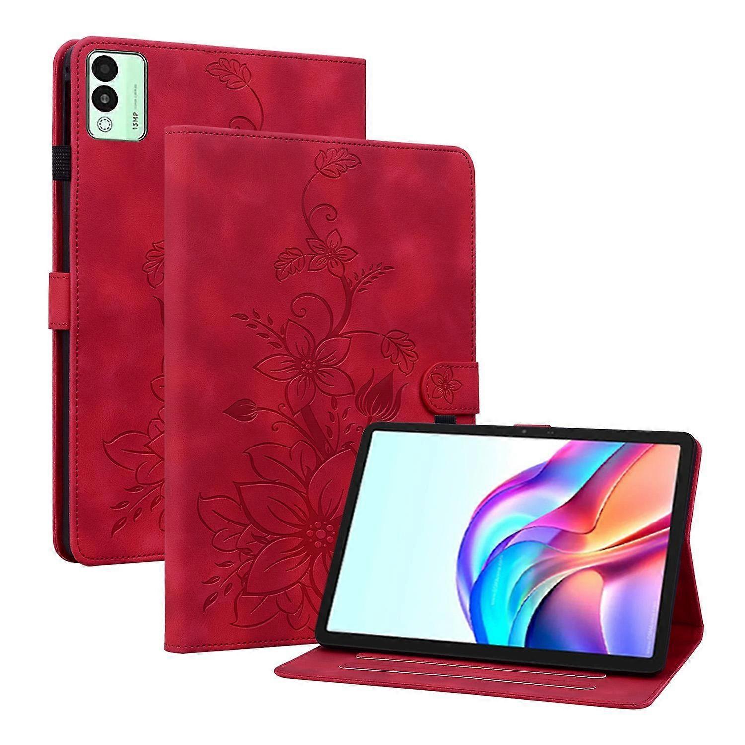 Embossed PU Case For Tecno Megapad 11