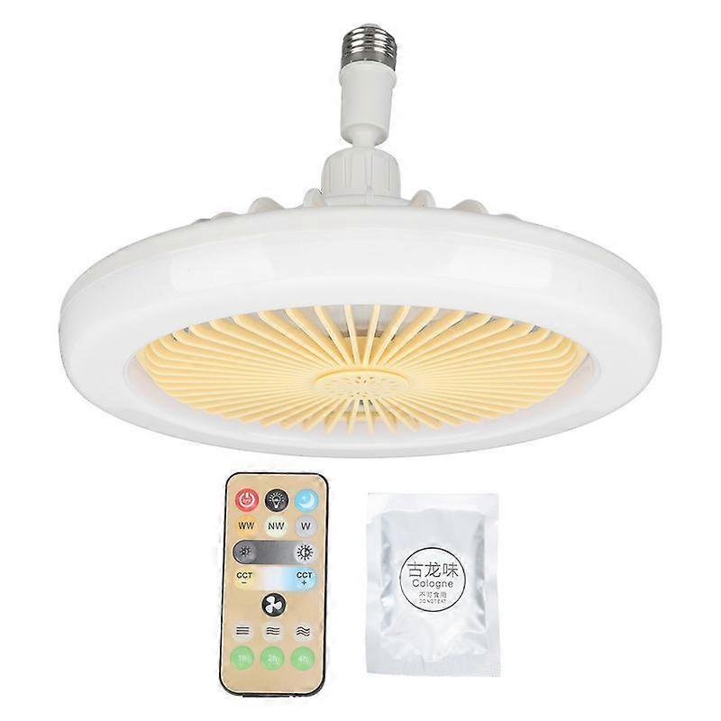 30W Light Socket Fan 9.8in Small Aromatherapy Noiseless Ceiling Fan Light E27 LED Fan Light 86265V