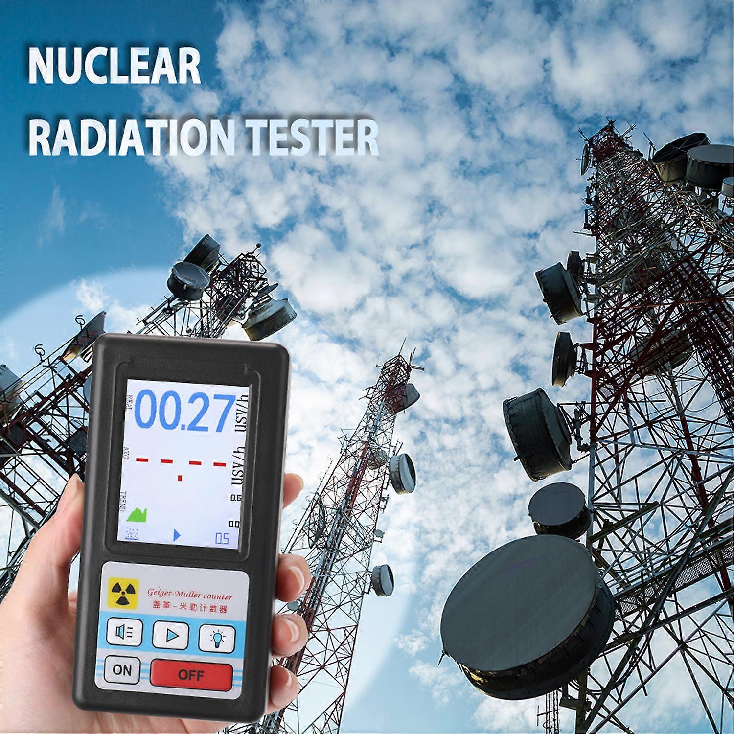Handheld Portable Geiger Counter Multifunctional Nuclear Radiation Detector Personals Dosimeter Marble Detectors Beta Gamma X-ray Tester