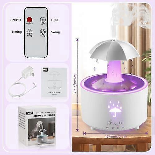 Regenschirm Luftbefeuchter 300ml Mit Fernbedienung - 7 Farben LED Aromatherapie