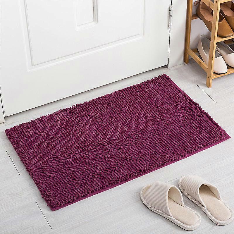 Soft Bath Mat Comfy Chenille Non-Slip Shower Mat, Bathroom Non-slip Mat