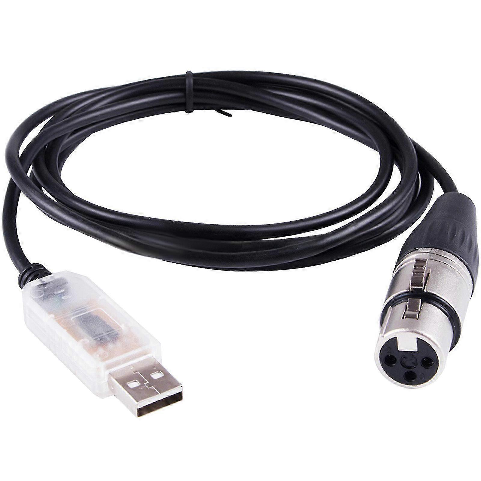 USB to DMX Interface Adapter Cable Stage Light DMX512 PC Controller Dimmer DMX