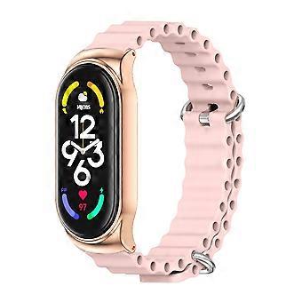 Til Xiaomi Mi Band 7 / 7 NFC MIJOBS CS Marine Silikone Åndbart Urrem