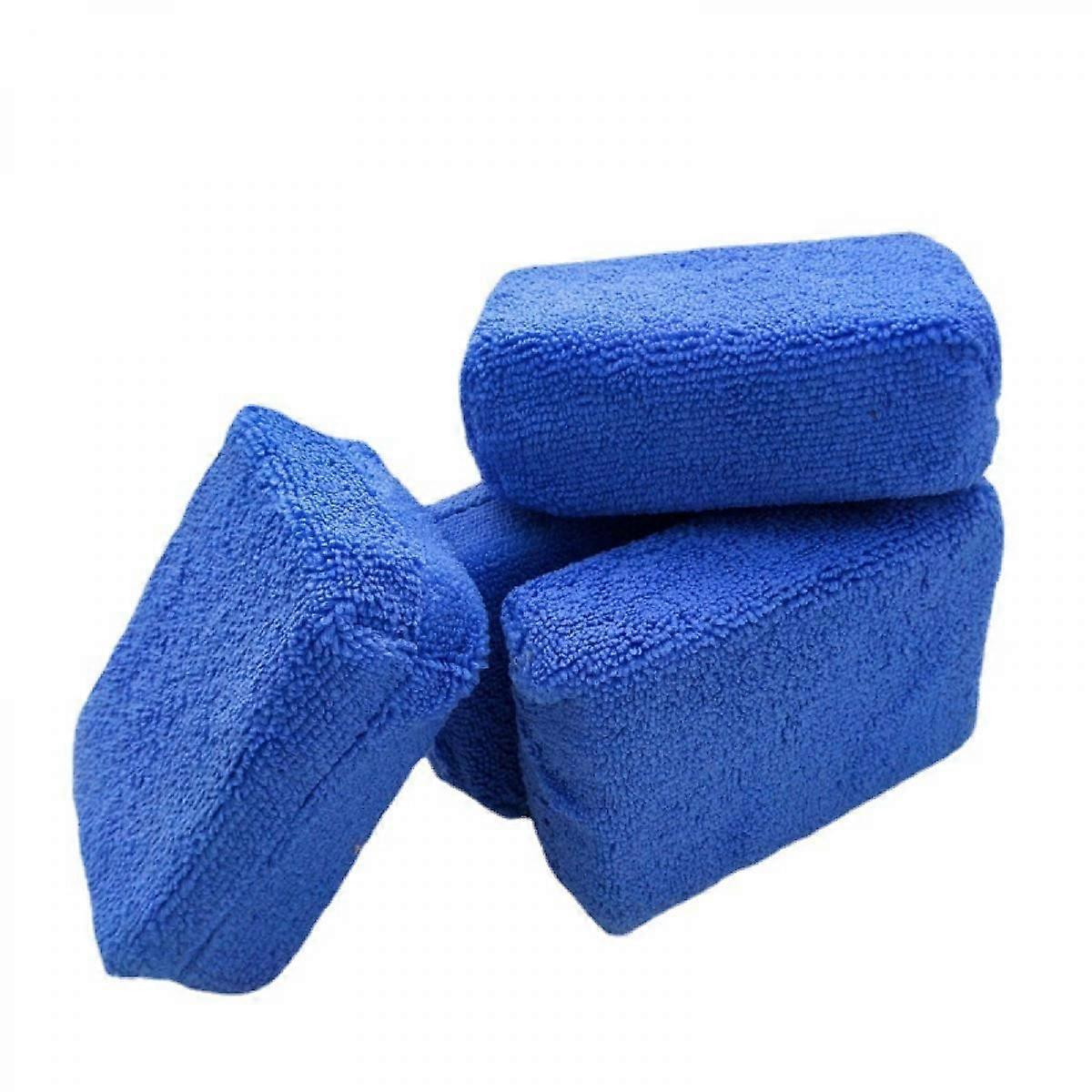 Microfiber Ultra-Soft Applicator Foam, Blue, 4-Pack