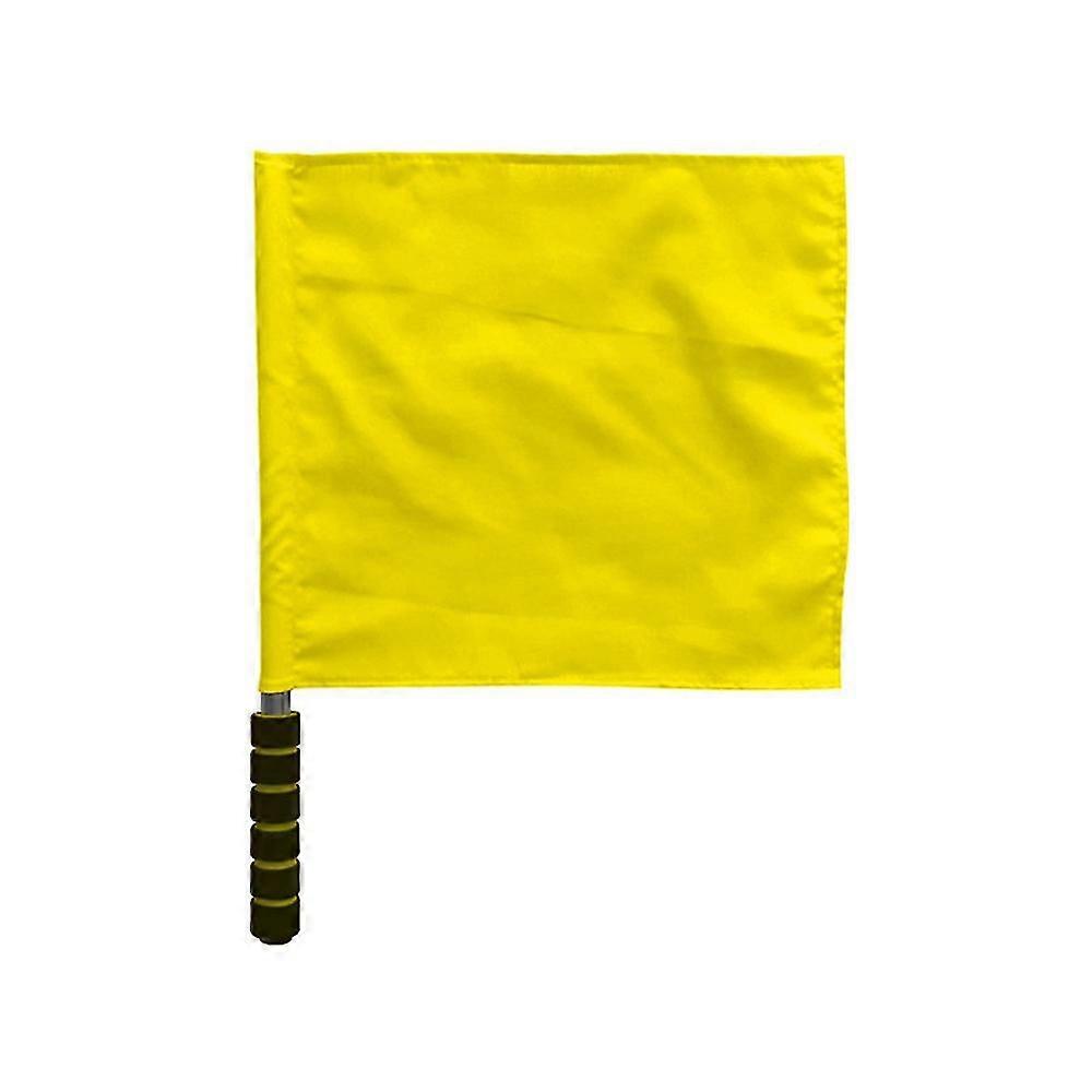 Referee Flag Stainless Steel Command Hand Flag Red Signal Flag Sponge Handle Special Patrol Performance