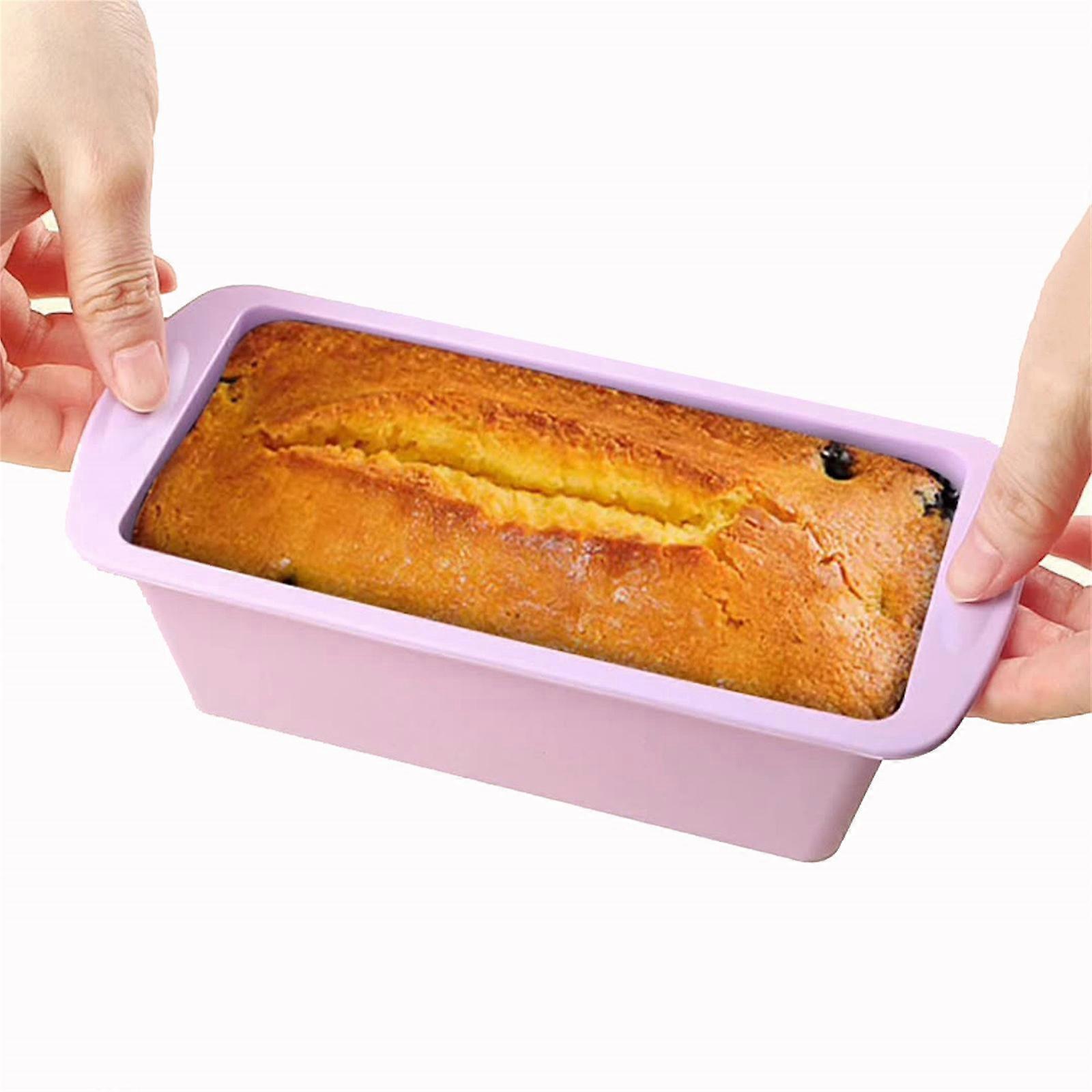 Loaf Pan, Non Stick And Easy To Release Rectangular Mini Cake For Baking Bread, Flexible BPA Baking Pan