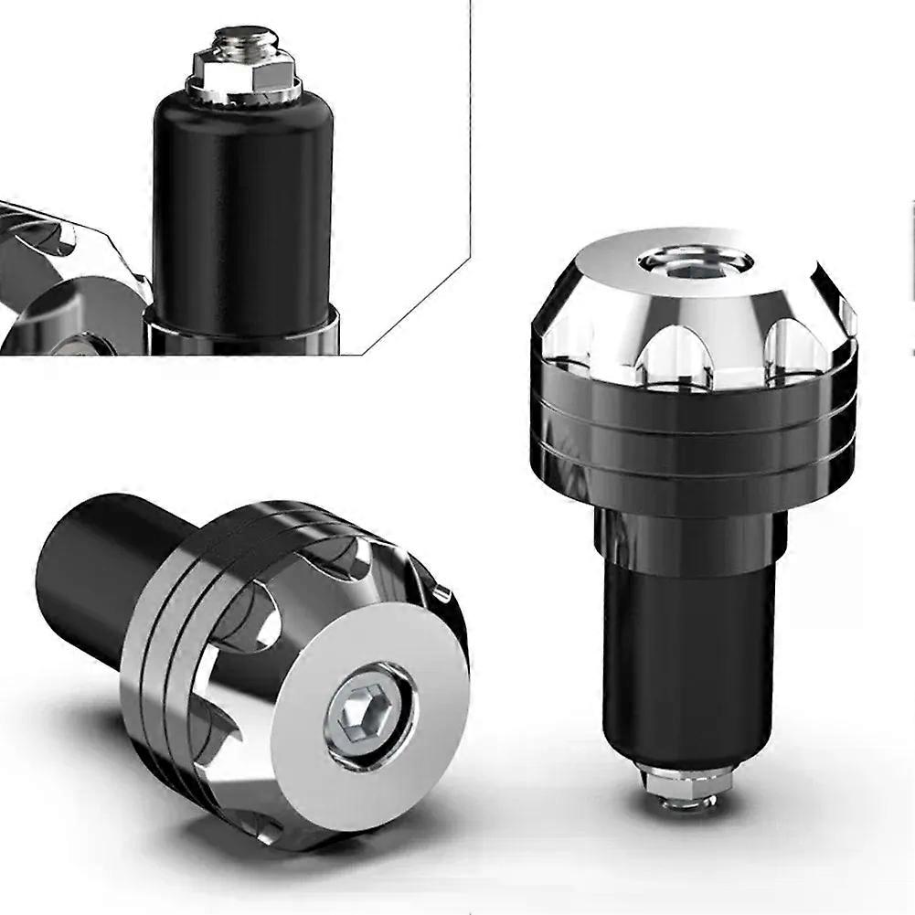 2Pcs/Pair Motorcycle Scooter Handle Aluminum Handlebar Grips Bar Cap Plugs Slider