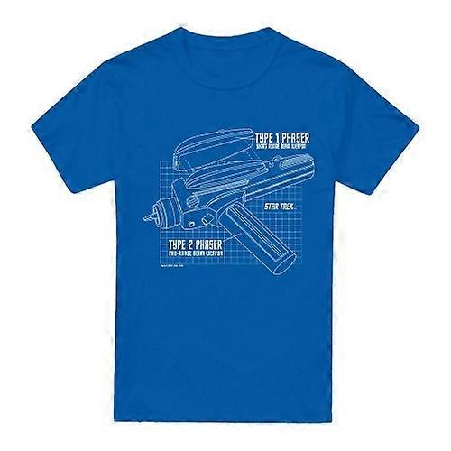 Star Trek Miesten Phaser Plans T-paita