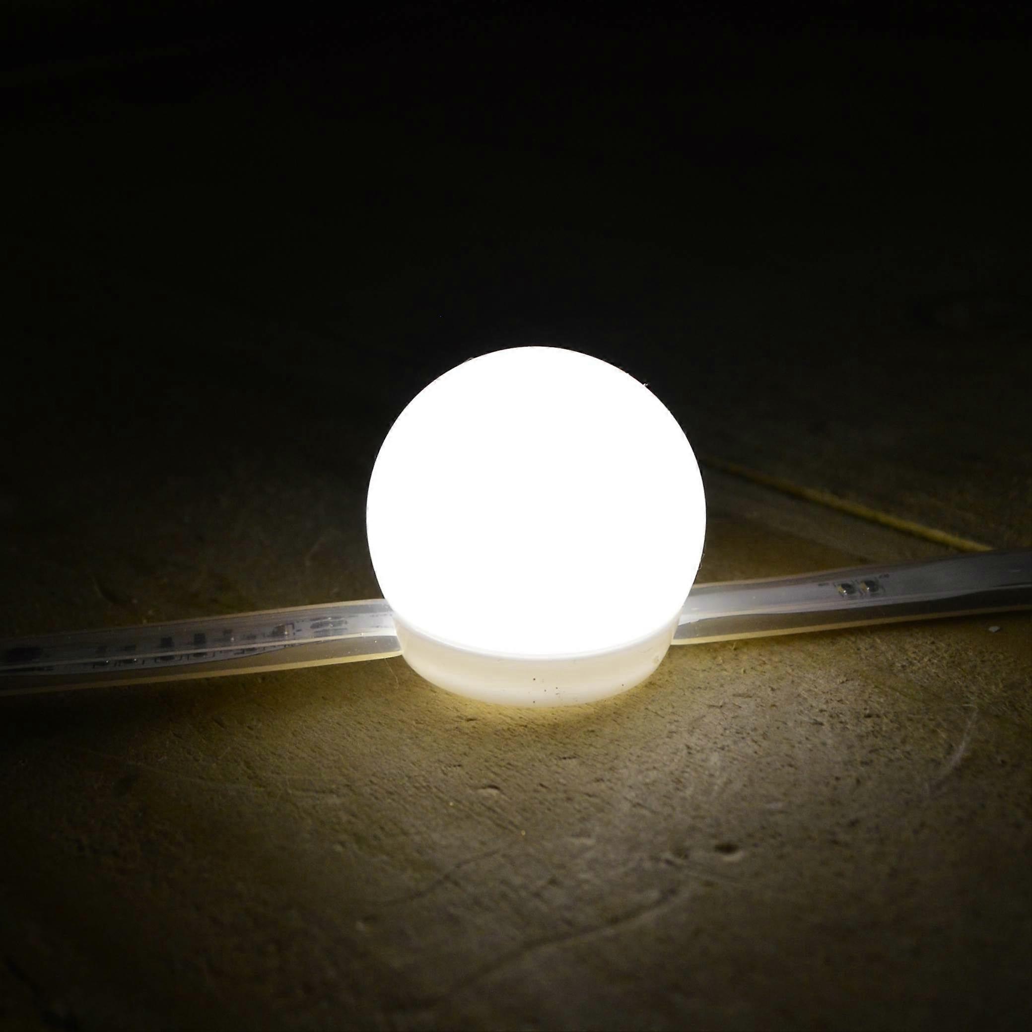 144 Warm White Leds In 48 Party Strip Globes 7m - Memory Controller