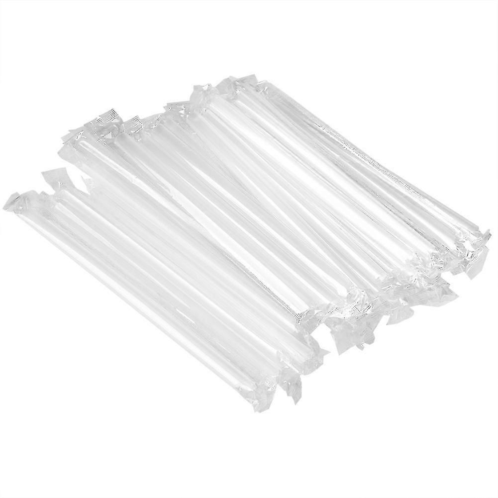 Extra Wide Drinking Straw Plastic Disposable for Milk Tea Smoothie Supplies(Clear)