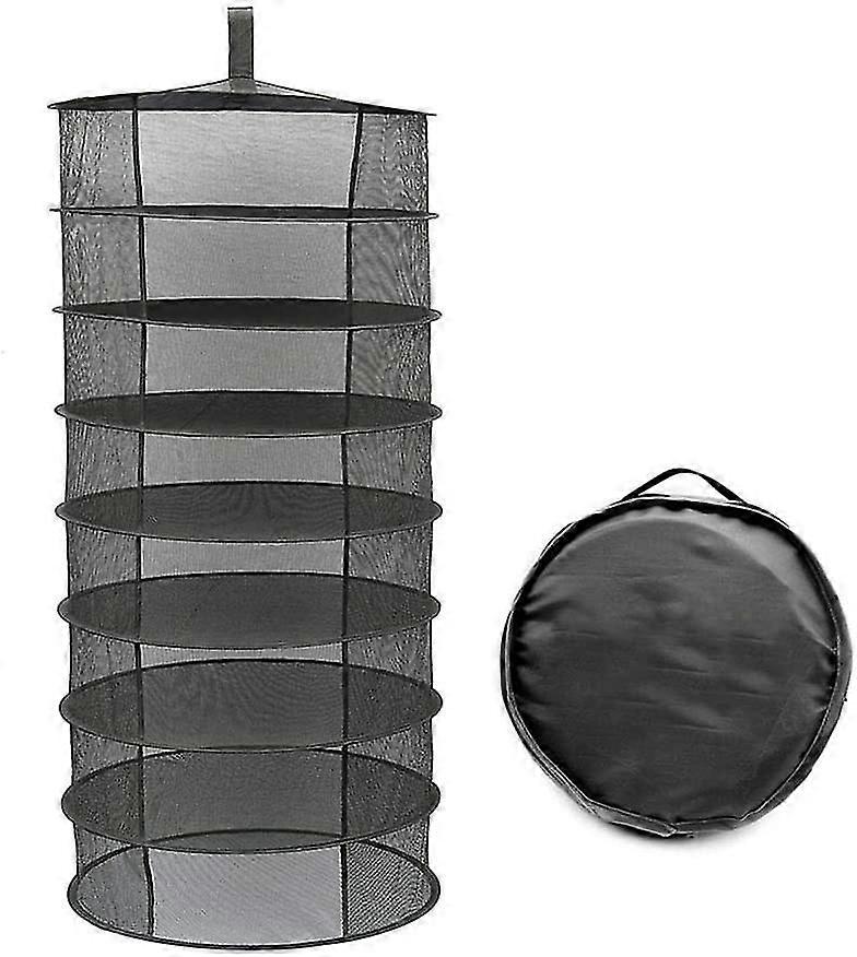 Herb Dryer, Drying Net For Hanging Plants, 2 Foot Folding Black Mesh Trays