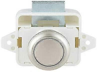 Push Button Lock compatible Cabinet Door, Door Lock With Push Button Lock Knob compatible Cupboard Drawer Caravan
