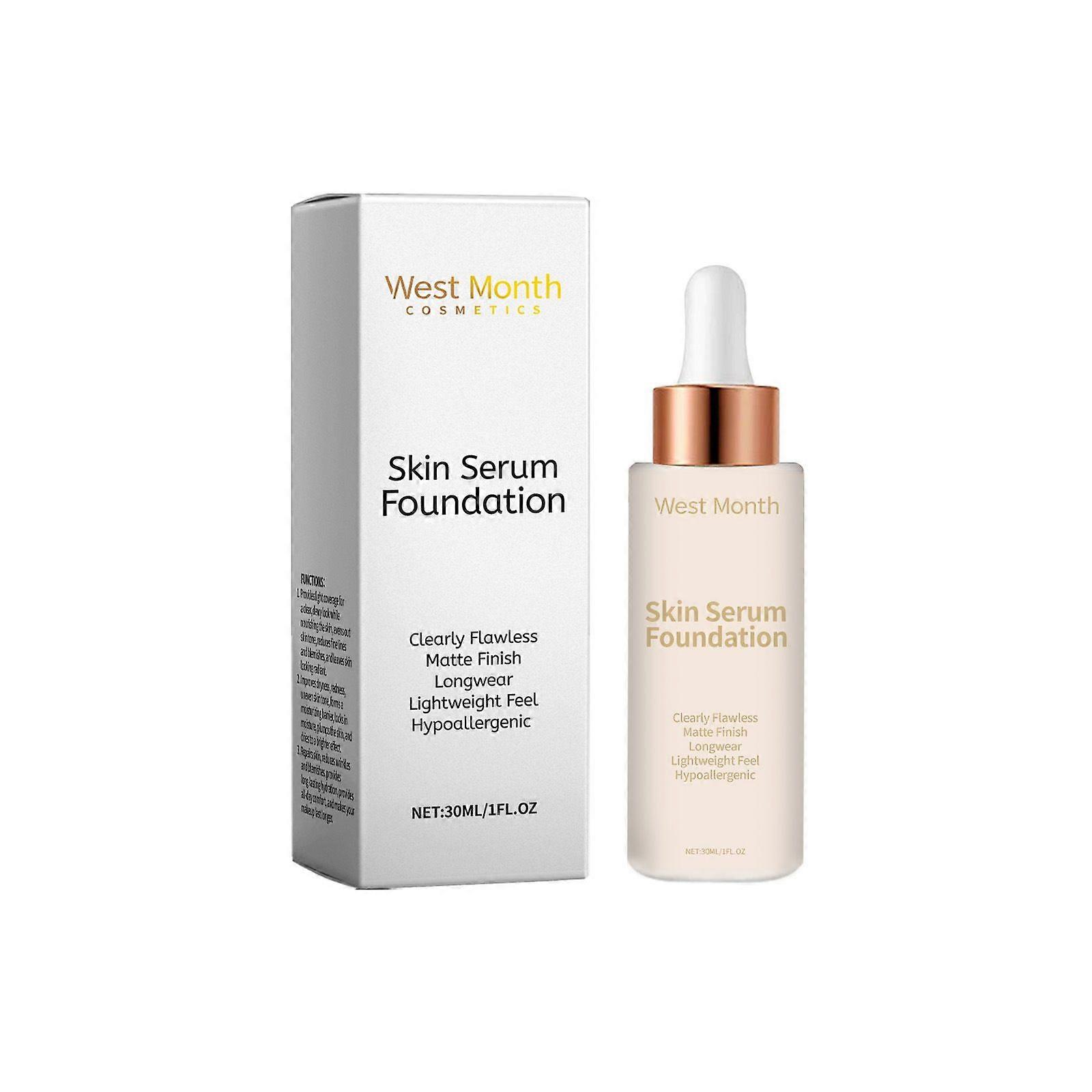 West Month Moisturizing Concealing Foundation Smear-Proof Makeup Freshing And Moistrurizing Light Skin Care Moisturizing Liquid Foundation