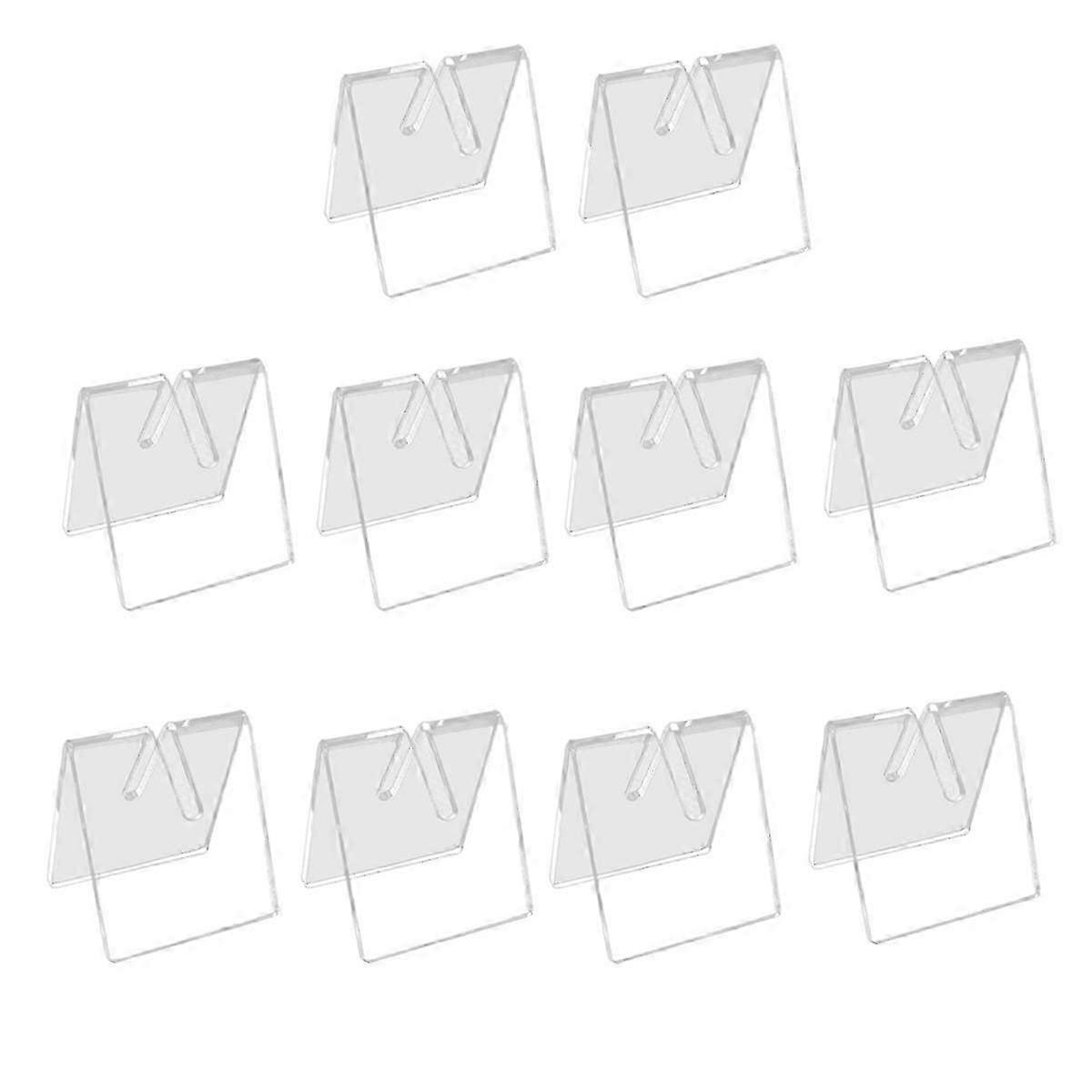 10 stk. klare akryl knivblad display stativholdere foldekniv display stativ holder lommekniver showcase stativ ny