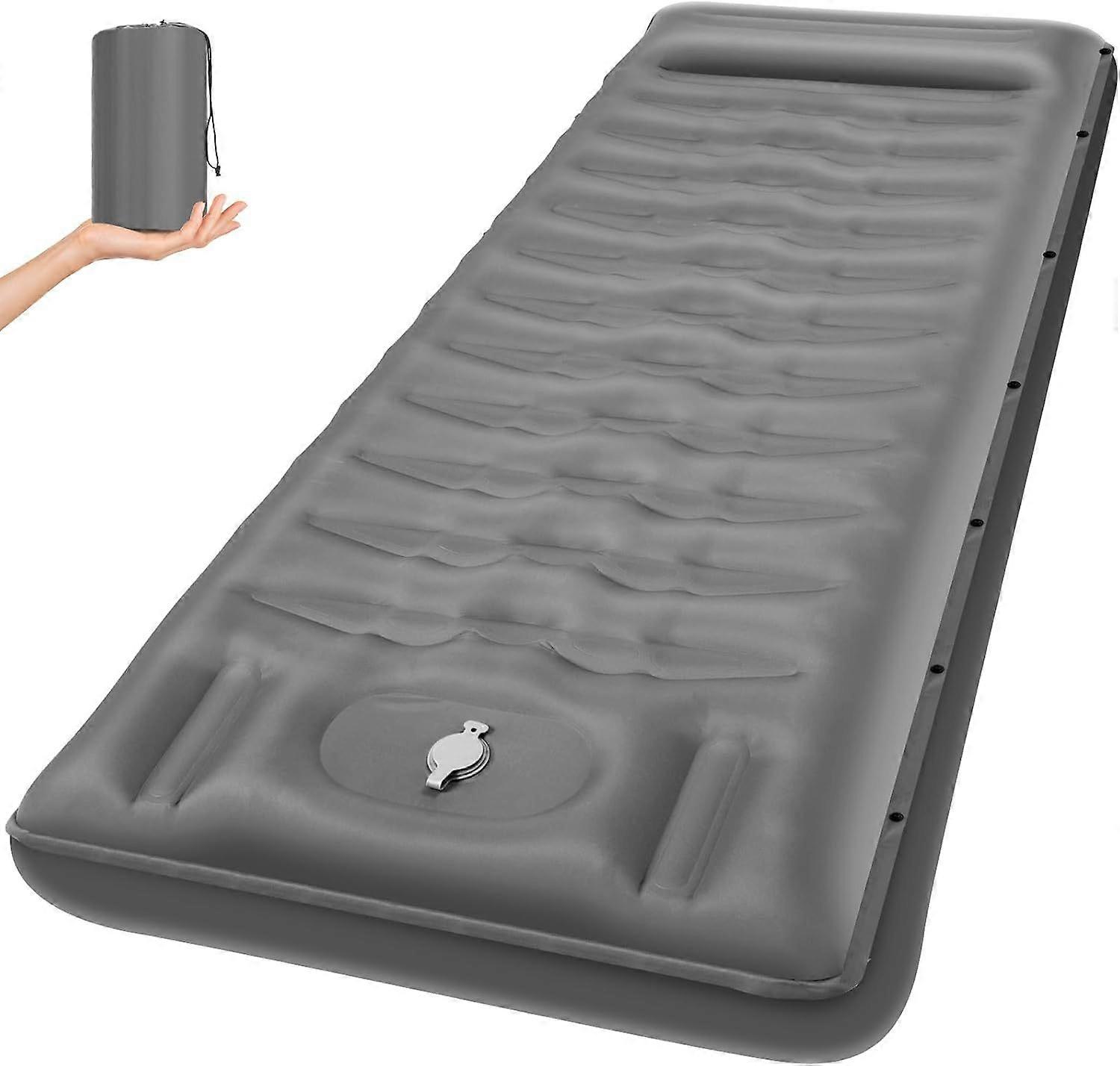 Sleeping Pad 6 in Super Thick Ultralight Inflatable Sleeping Pad for Camping Built-in Pump for Outdo