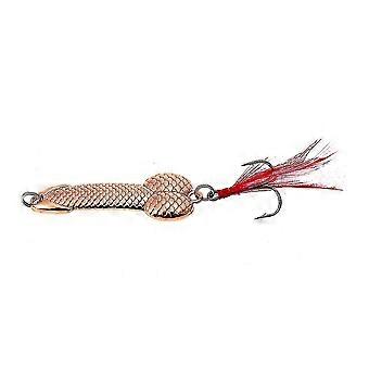 3g / 7g / 11g / 15g Pêche Luretriple Hooks Cuillère Leurre Appât de pêche avec plume réfléchissante Carpe Pêche Tackles Gold 11g