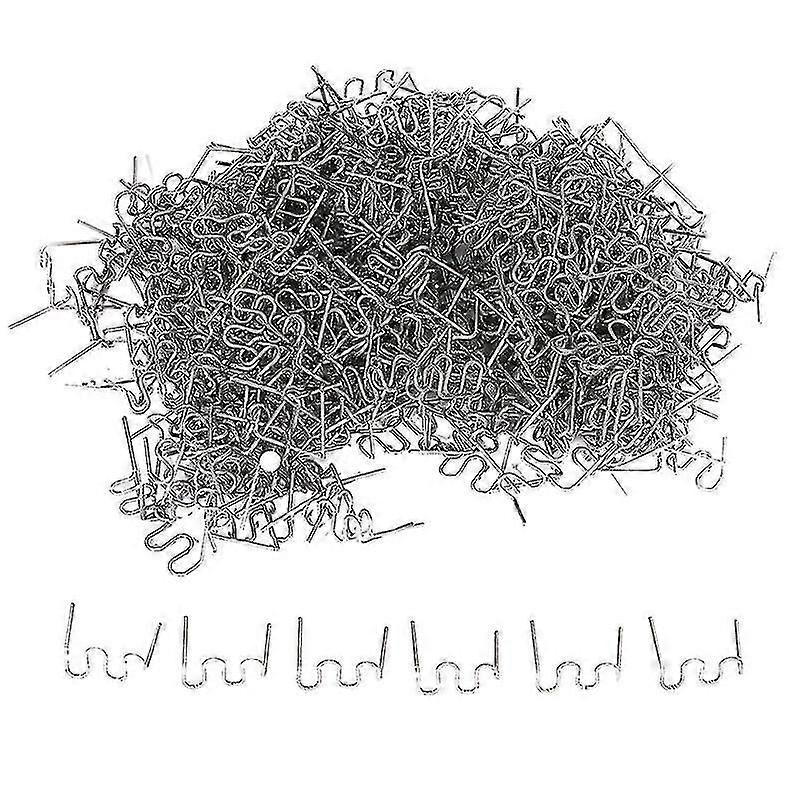 1000pcs Staples For Hot Stapler Plastic Repair Wave Staples Bumper Bodywork Repairs 0.8mm S Wave