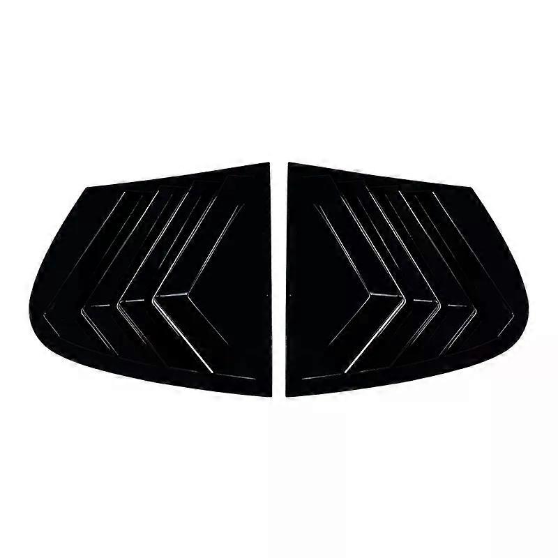 For BMW 1 Series E87 2005 - 2011 Glossy black Triangle louver shark gill shaped rear window decorative window vent 2006 2007