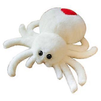 Simulation Spider Jumping Spider Doll Crawling Pet Doll Plush Cute Reptile Plush Toy Super Cute Whi js