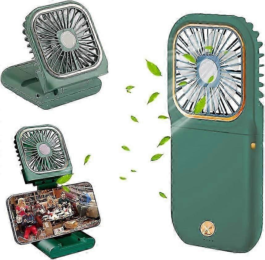 Upgrade Handheld Fan, Small Personal Fan with 3 Speeds Neck Rechargeable Portable Fan