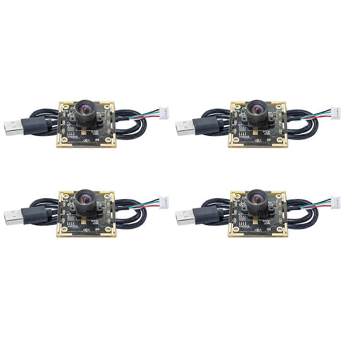 4PCS OV9732 Camera Module 1MP 1280x720 30fps USB Free Driver Manual Focus with 1 Meter Cable for Win