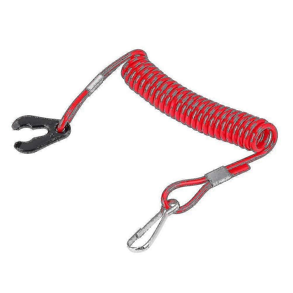 Universal Boat Outboard Engine Ignition Emergency Kill Stop Switch Keys Lanyard Rope Clip T