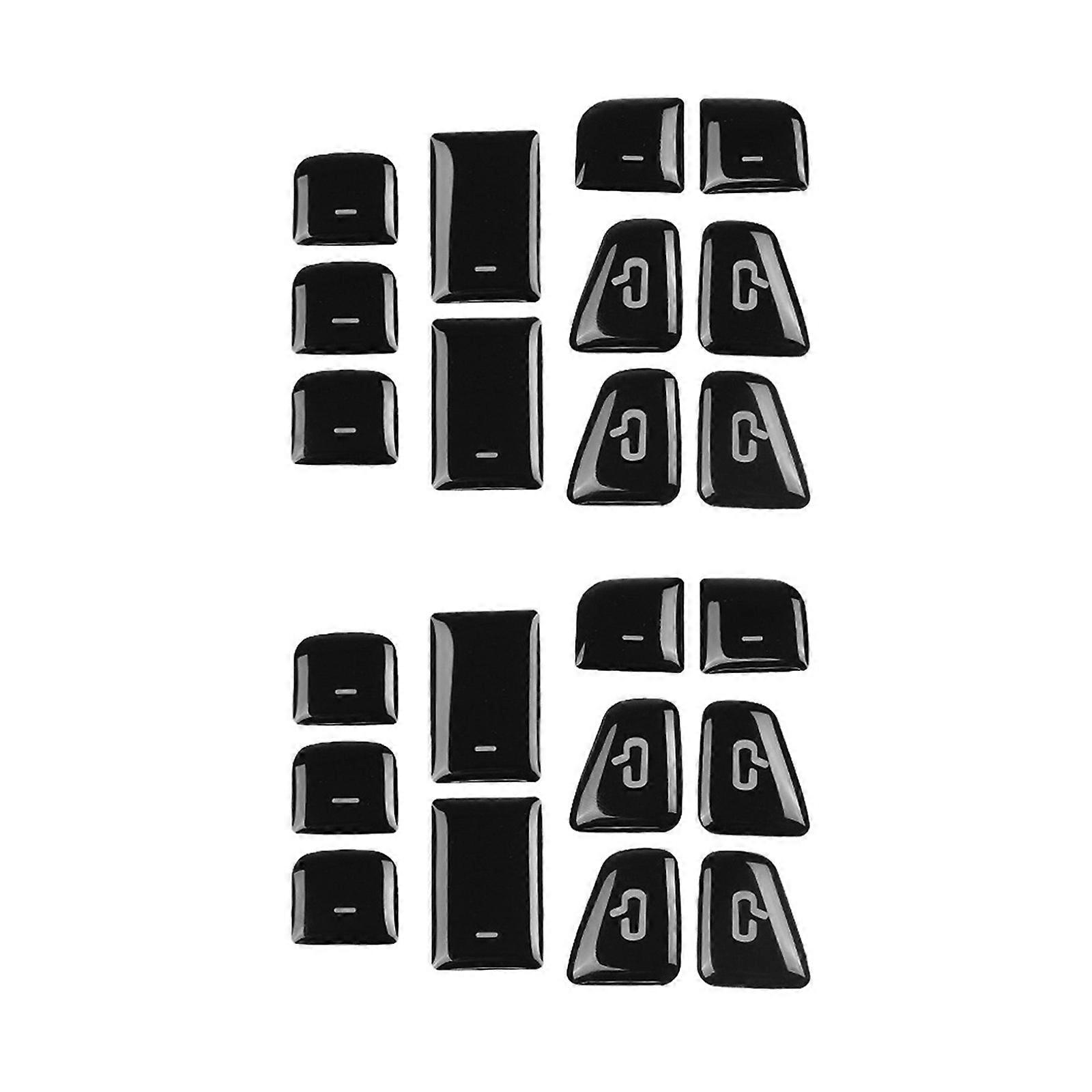 Inner Door Power Window Switches Button Cover Trim Sticker Replacement 11/22pcs Car Spare Part for Car Multicolor