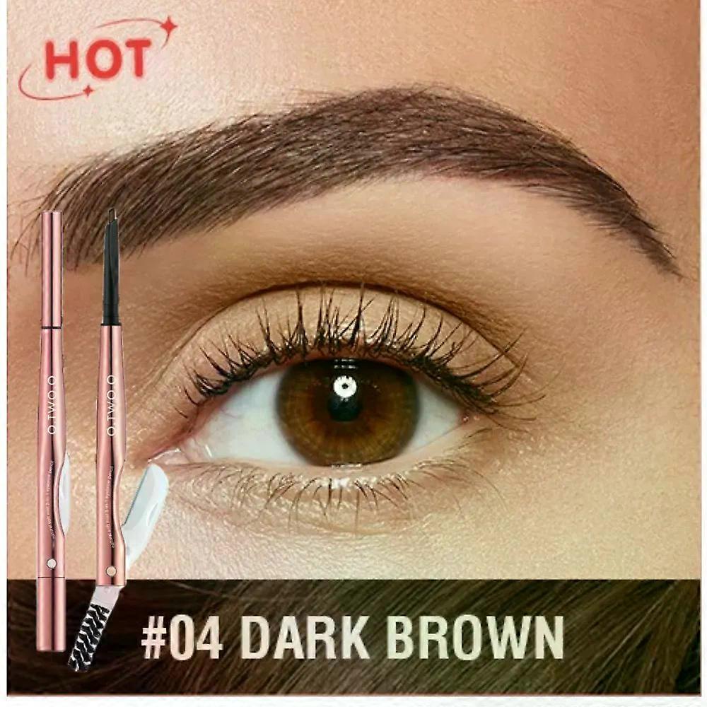 Shibingsheng O.TWO.O 3 In 1 Eyebrow Pencil With Eyebrow Trimmer Precise Brow Definer Natural Brown Grey Color Waterproof Eye Brows Pen