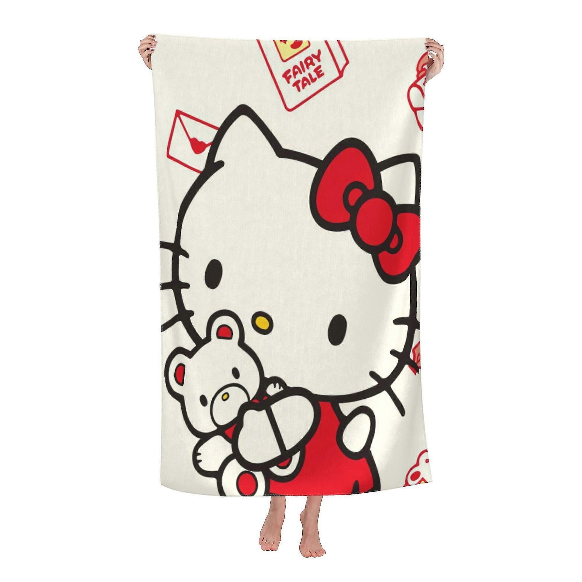 Hello Kitty Beach Towel, Large Microfiber Bath Towel