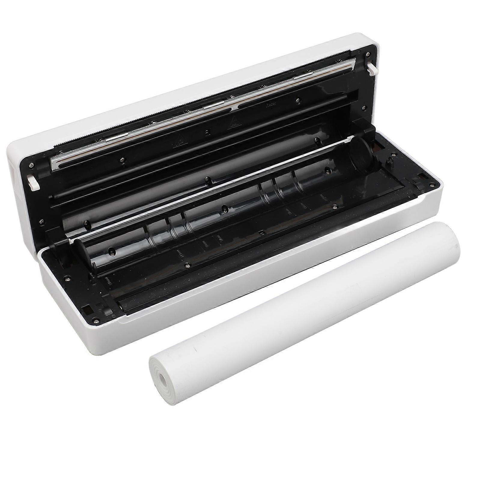 Portable Wireless Printer Bluetooth 200DPI High Resolution Clear Print 10MM/S Wireless Printer for Phones Tablets Computers 