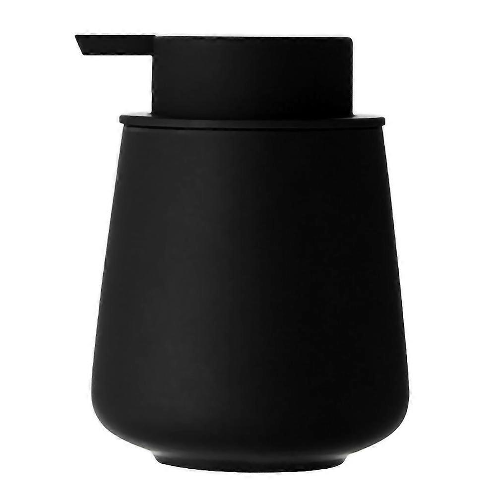 Press head lotion bottle-geometric black rubber paint mousse model