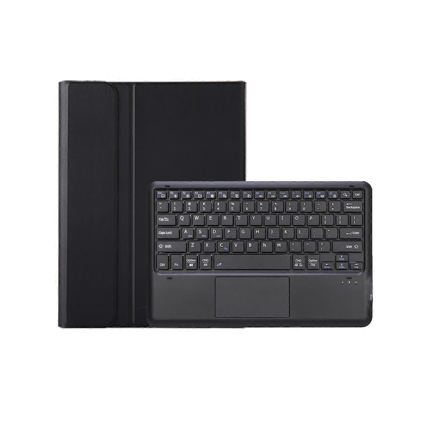 A0N8-A Ultra-thin Detachable Bluetooth Keyboard Leather Tablet Case with Touchpad