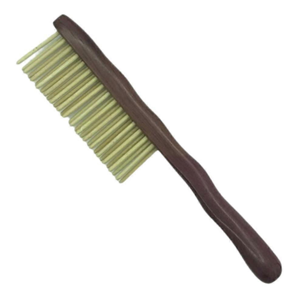 Authentic gold wire green sandalwood double row toothed practical wooden