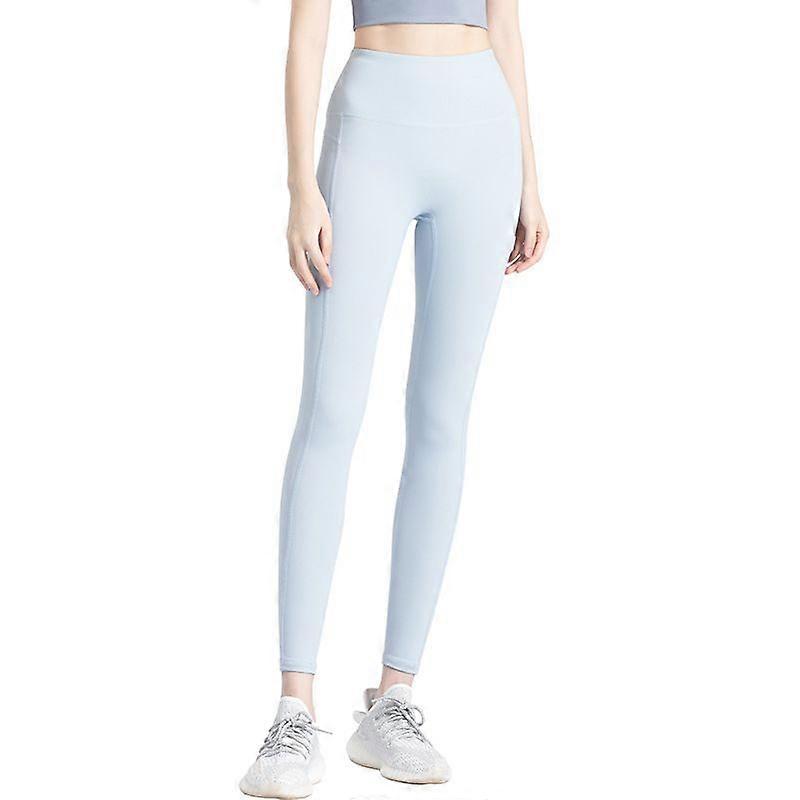 חותלות מתיחה מותן גבוה הרמת ירכיים - מכנסי אופנוענים קצרים, קאפרי, בגדי ריקוד נשים באורך מלא ספורט ריצה מכנסי יוגה (כחול שקוף) גודל XXL