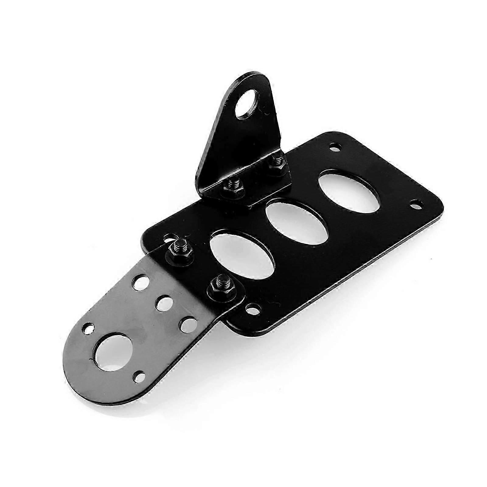 Unbrand Support métallique de plaque d’immatriculation latérale de feu arrière - Frein de moto noir
