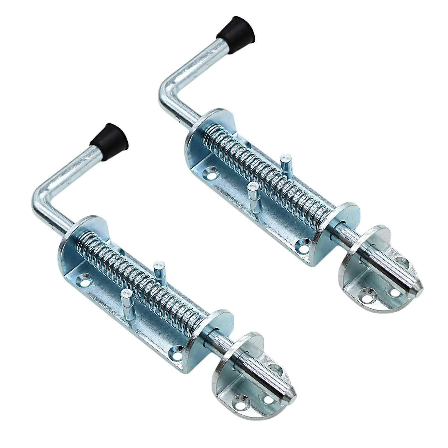 Spring Loaded Latch Pin, Galvanized Steel Barrel Sliding Bolt Latch for Gate/Doors