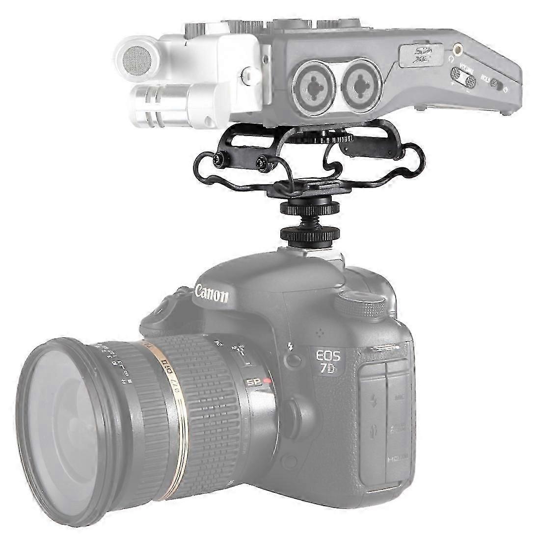 Support antichoc universel pour microphone BOYA BY-C10 avec griffe porte-accessoire (noir)