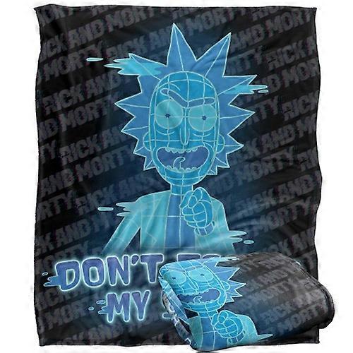 Rick And Morty Don't Touch My Stuff Blanket