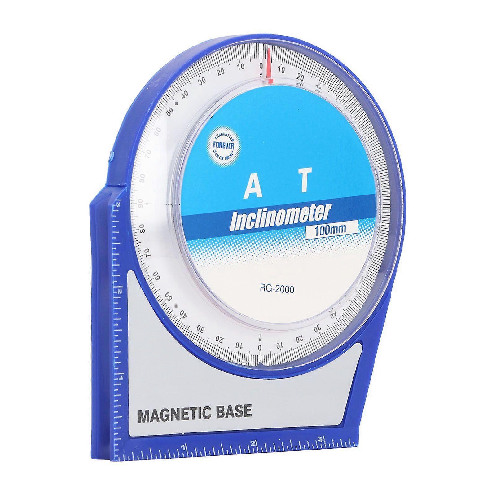 4x90 Degree Angle Finder ABS Plastic Magnetic Base Inclinometer Protractor Angle Measuring Locator Tool