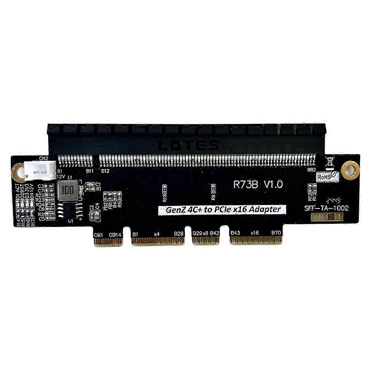 EDSFF 4C+ to PCIe5.0 X16 Adapter Card Gen-Z 4C+ to PCIe X16 Adapter Card Support Gen5 PCI-E 5.0 512