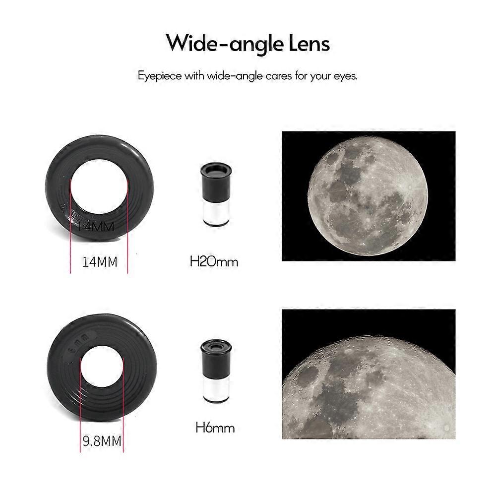 Astronomical Compact Portable Telescope of 90X Magnification with Finder Scope Adjustable Tripod for Kids Beginners