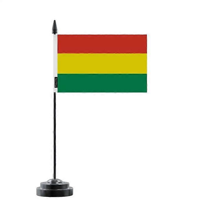 Table Flag - Multicolored - 14 x 21 cm - Plastic Pole - Double-Sided Print - Outdoor Use