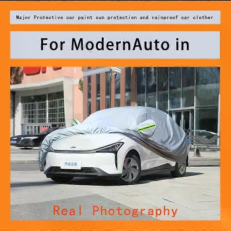 Για ModernAuto στην κάλυψη βροχής παγετού χιόνι σκόνη αδιάβροχη προστασία εξωτερική προστατευτική καλύμματα αυτοκινήτων αντι UV υπαίθρια αντανακλαστική ήλιο