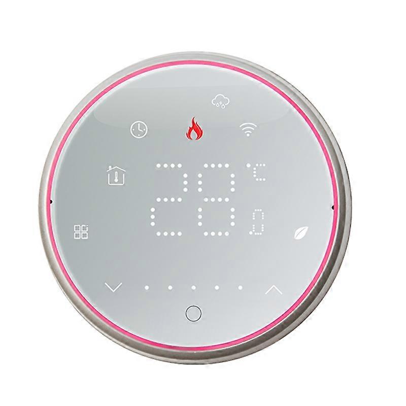 BHT-6001GALW 95-240V AC 5A Smart Round Thermostat Water Heating LED Thermostat With WiFi