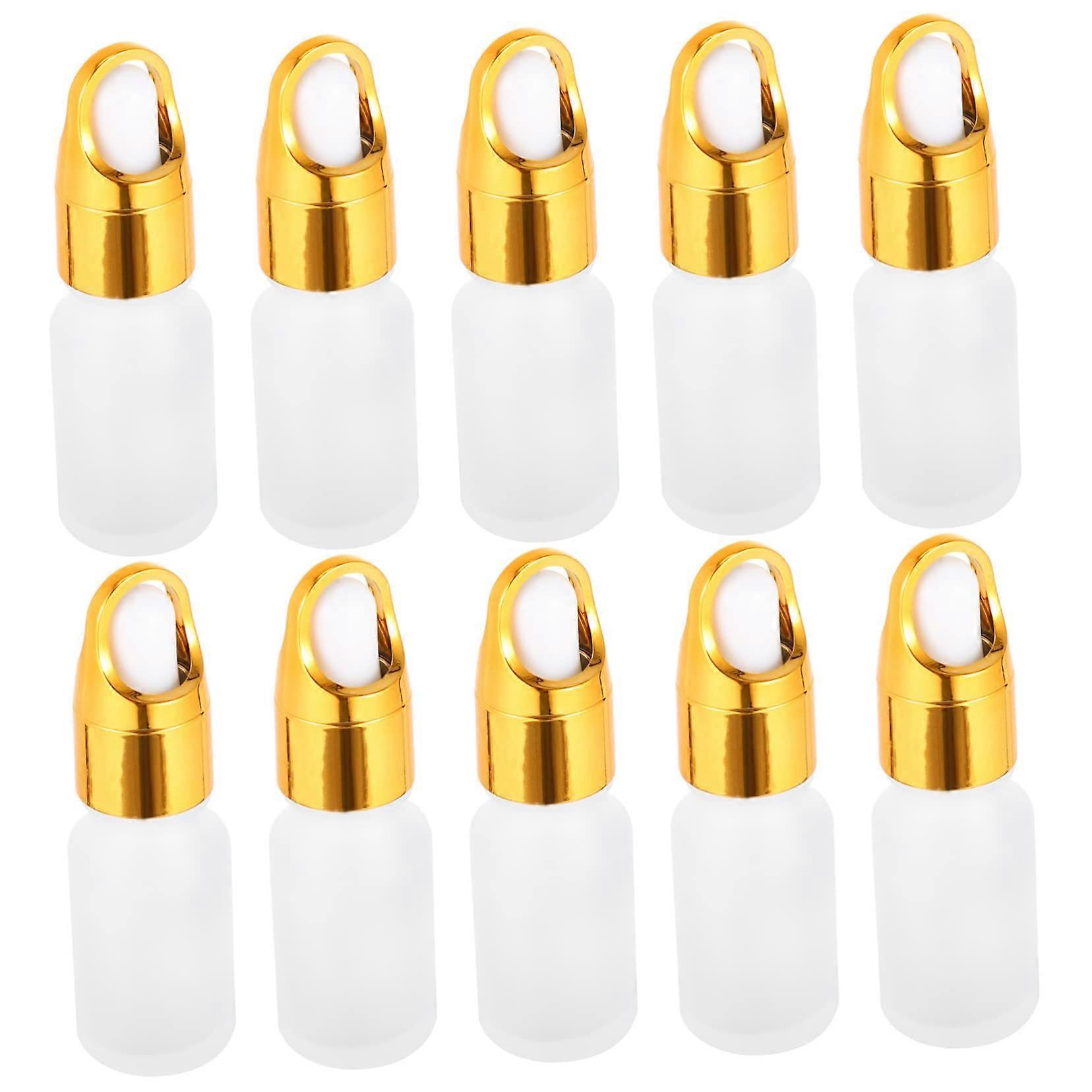 Essential Oil Container Set 10pcs Glass Dropper Bottles 10ml Aromatherapy Oil Bottles for Mixing Measuring