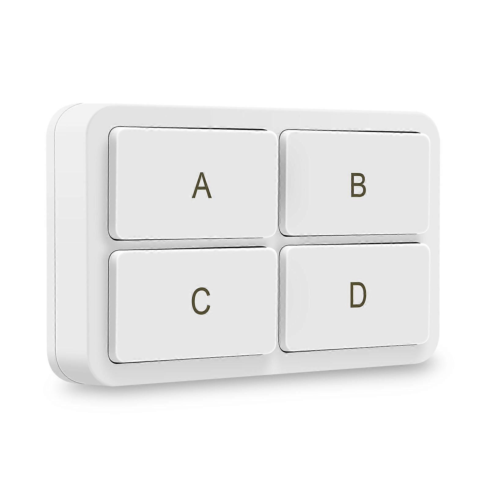 Wireless Scene Switchs Button for ZigBee Scene Wall Switchs 4 Way Scene Controllers for Automation