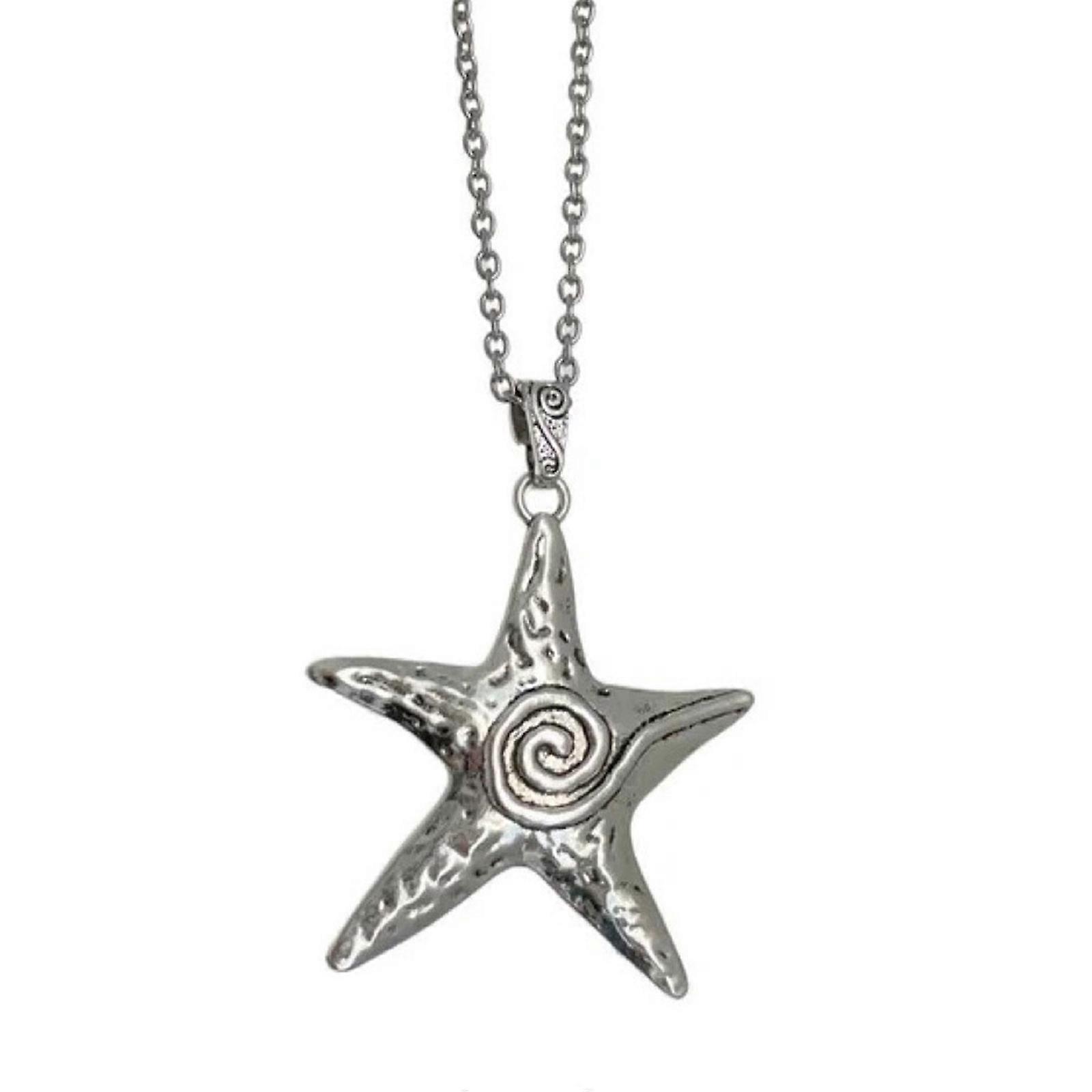Big Five-pointed Star Necklace Female Temperament Niche Net Red Collarbone Chain Korean Version Student Simple Jewelry